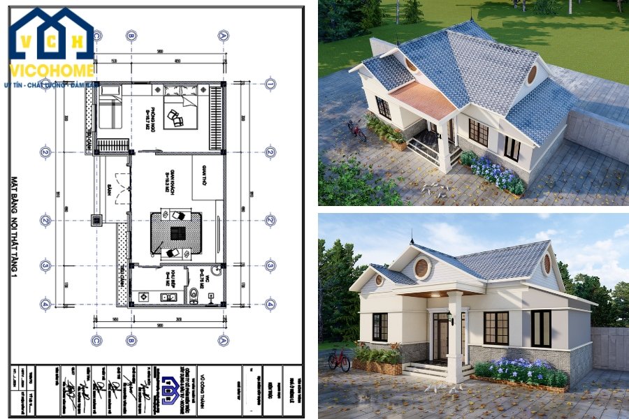 10+ bản vẽ thiết kế nhà cấp 4 đẹp, tối ưu chi phí nhất 2025